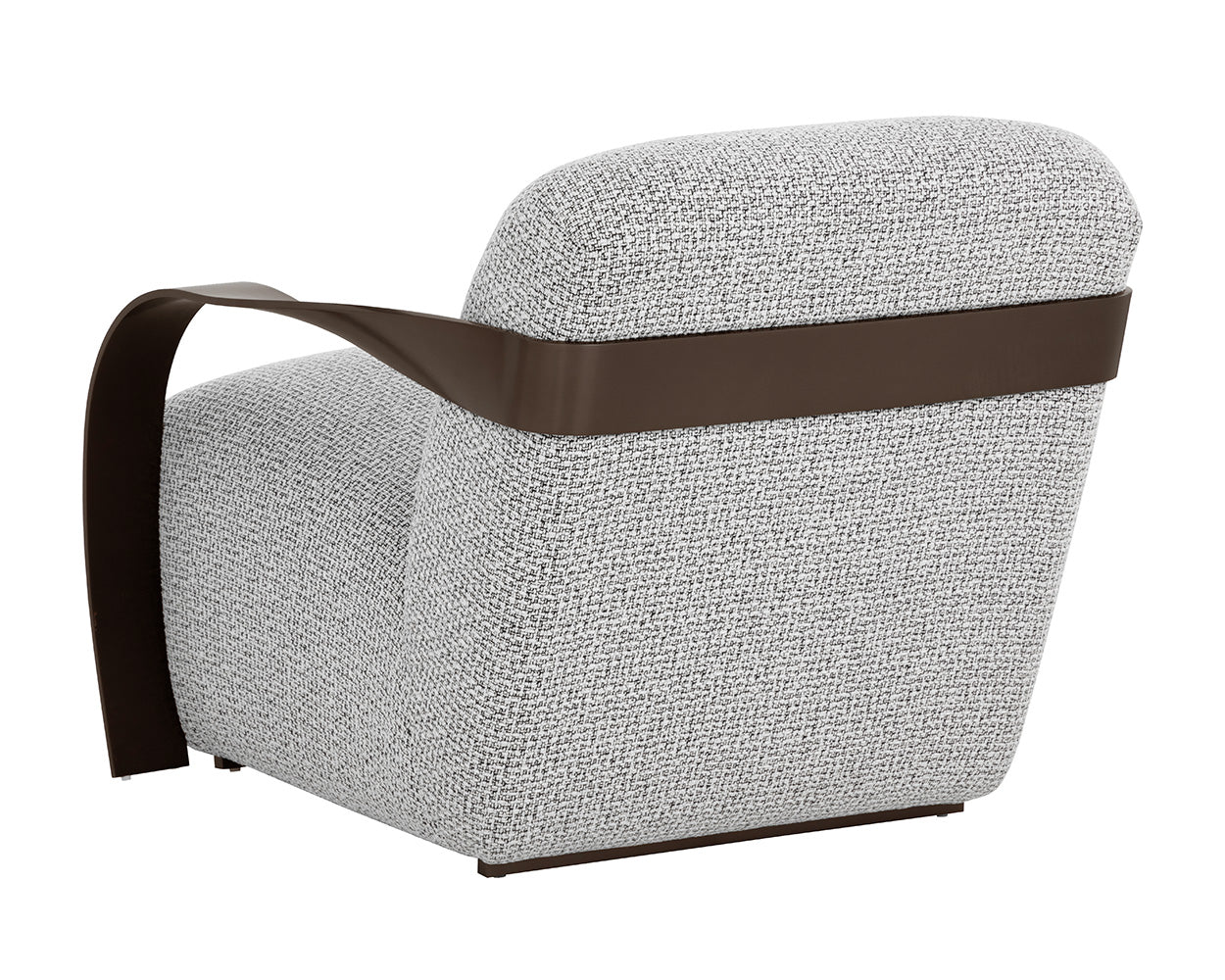 Sonesta Lounge Chair - Dark Bronze - Helios Check Black - Central Designs