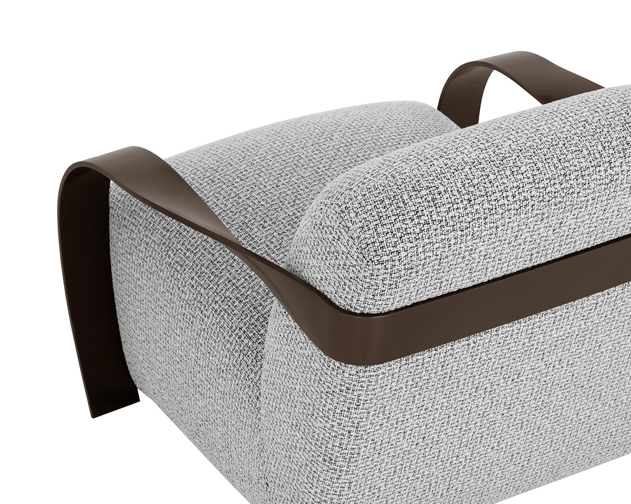 Sonesta Lounge Chair - Dark Bronze - Helios Check Black - Central Designs