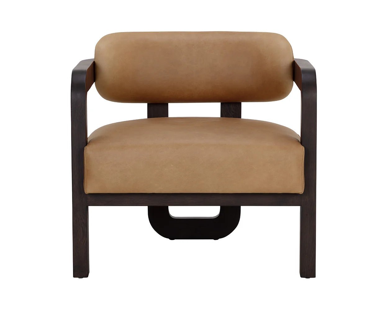 Madrone Lounge Chair - Brown - Ludlow Sesame Leather - Central Designs