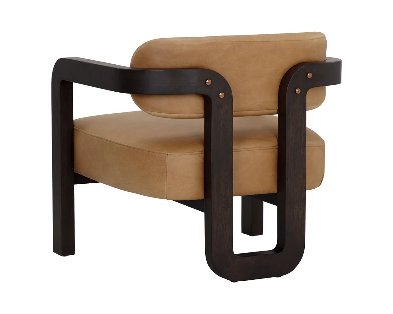 Madrone Lounge Chair - Brown - Ludlow Sesame Leather - Central Designs