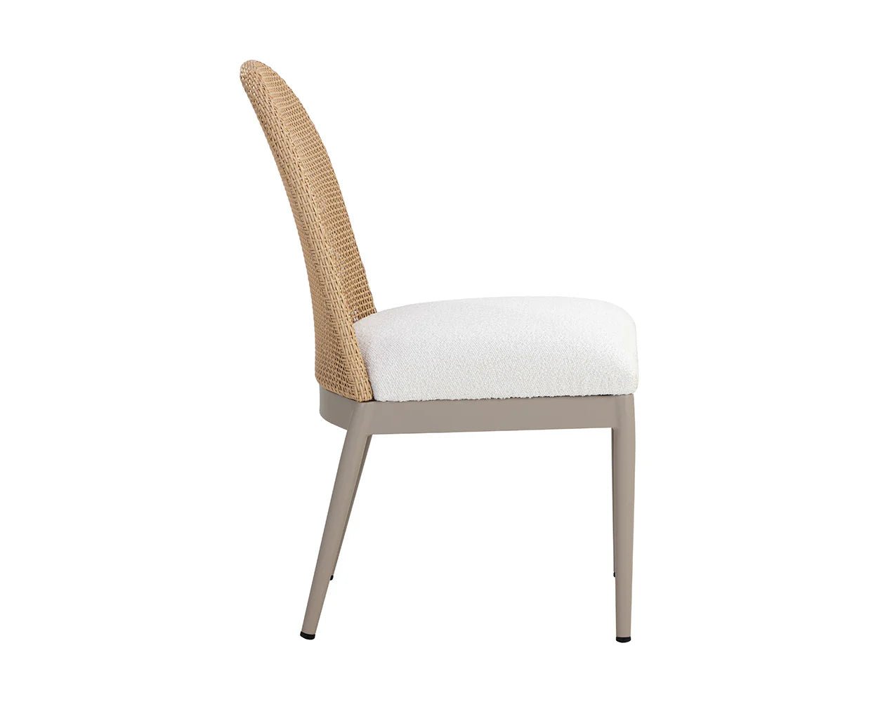 Calandri Dining Chair - Greige - Louis Cream - Central Designs