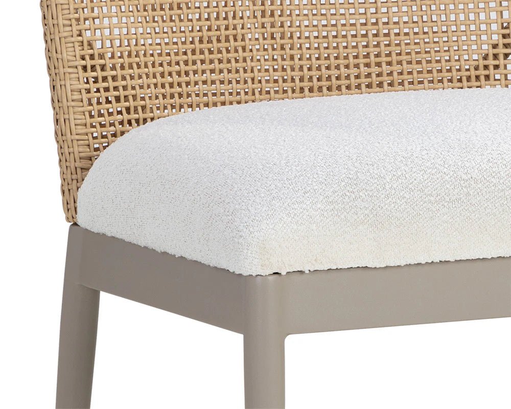 Calandri Dining Chair - Greige - Louis Cream - Central Designs