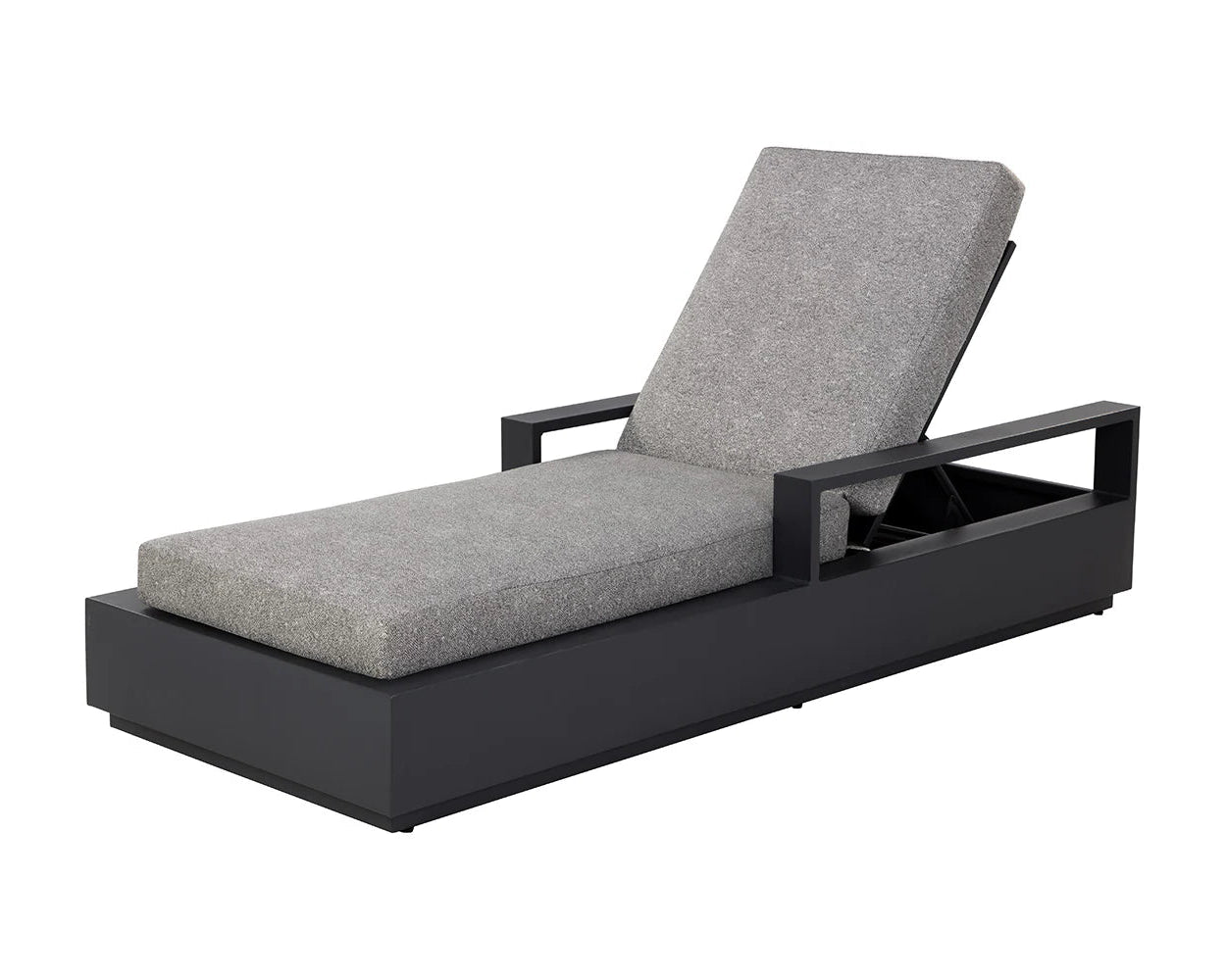 Tavira Lounger - Charcoal - Lanikai Salt And Pepper - Central Designs