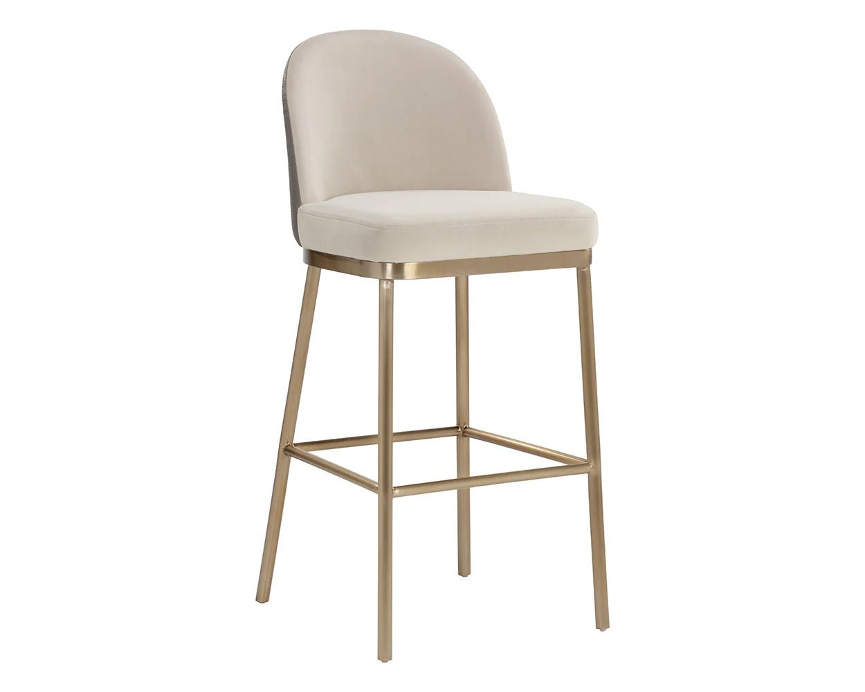 Lavania Bar Stool - Meg Taupe / Porcini Taupe - Central Designs