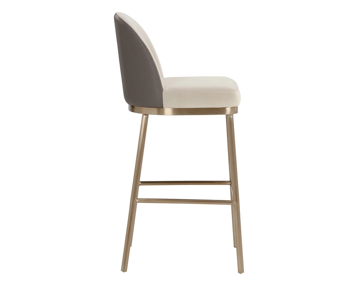 Lavania Barstool - Meg Taupe / Porcini Taupe - Central Designs