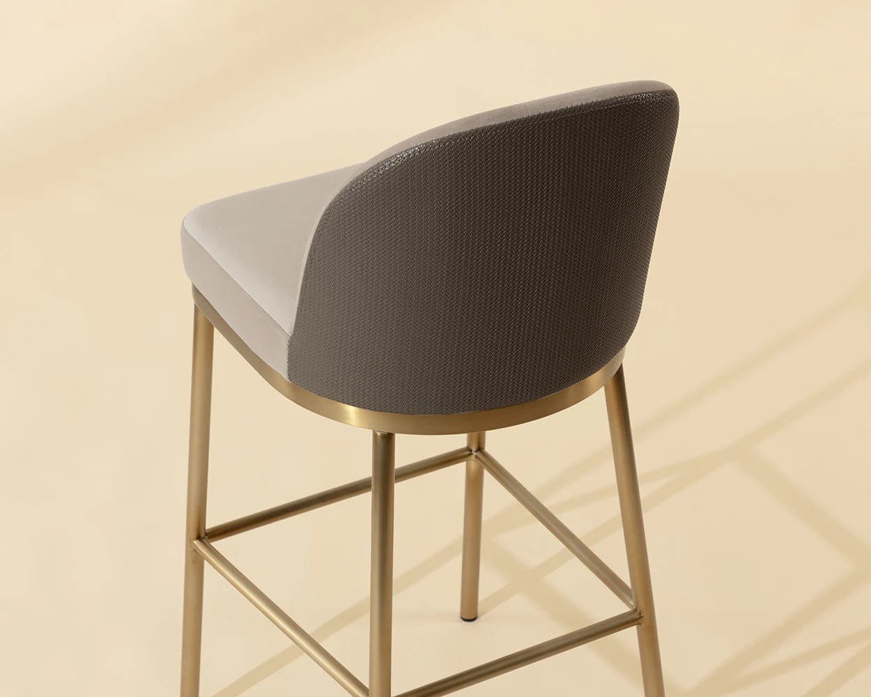Lavania Barstool - Meg Taupe / Porcini Taupe - Central Designs