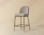 Lavania Counter Stool - Meg Taupe / Porcini Taupe - Central Designs
