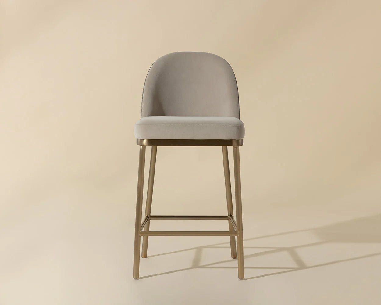 Lavania Counter Stool - Meg Taupe / Porcini Taupe - Central Designs
