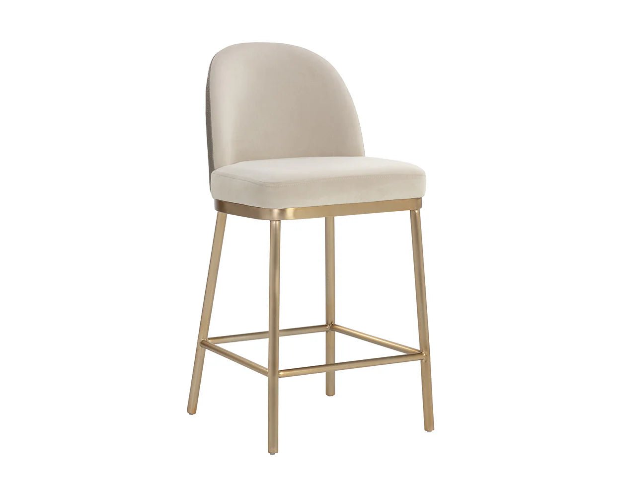 Lavania Counter Stool - Meg Taupe / Porcini Taupe - Central Designs