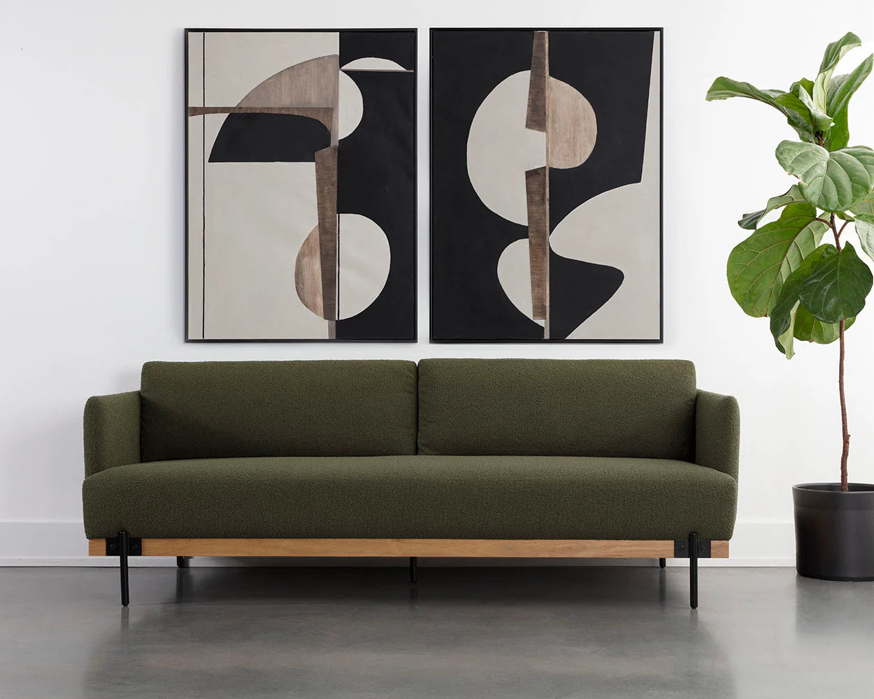 Saul Sofa - Copenhagen Olive