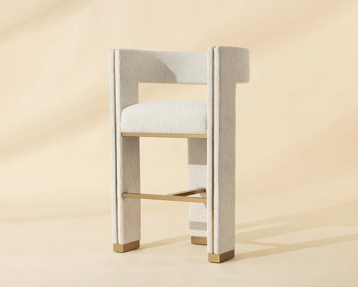 Adamina Bar Stool - Rhea Light Barley - Central Designs
