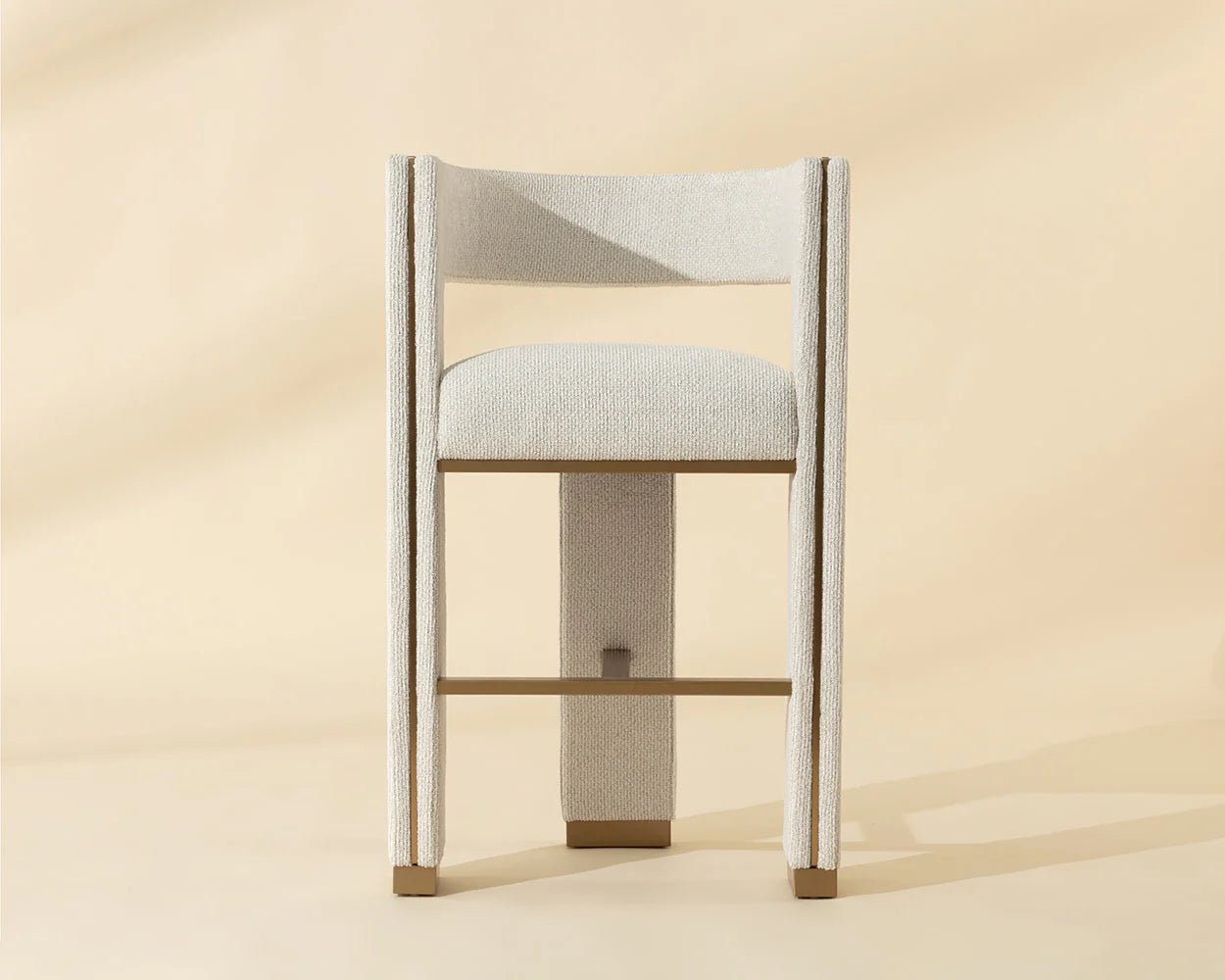 Adamina Bar Stool - Rhea Light Barley - Central Designs