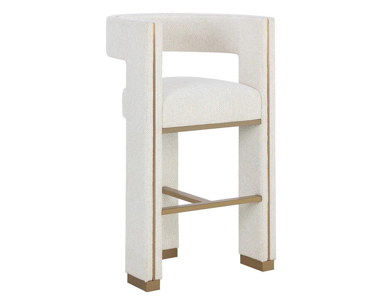 Adamina Bar Stool - Rhea Light Barley - Central Designs