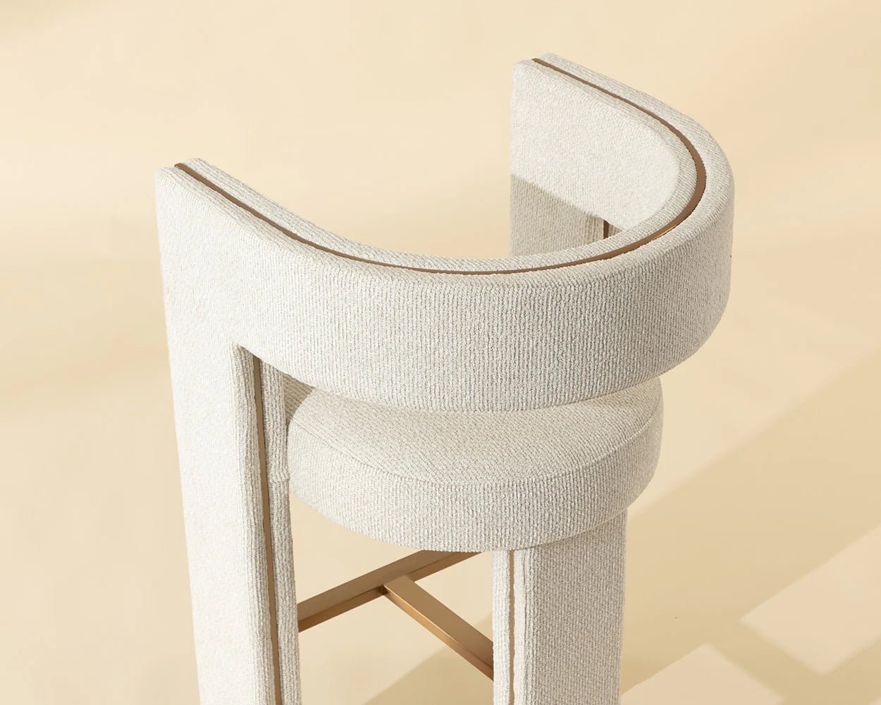 Adamina Bar Stool - Rhea Light Barley - Central Designs