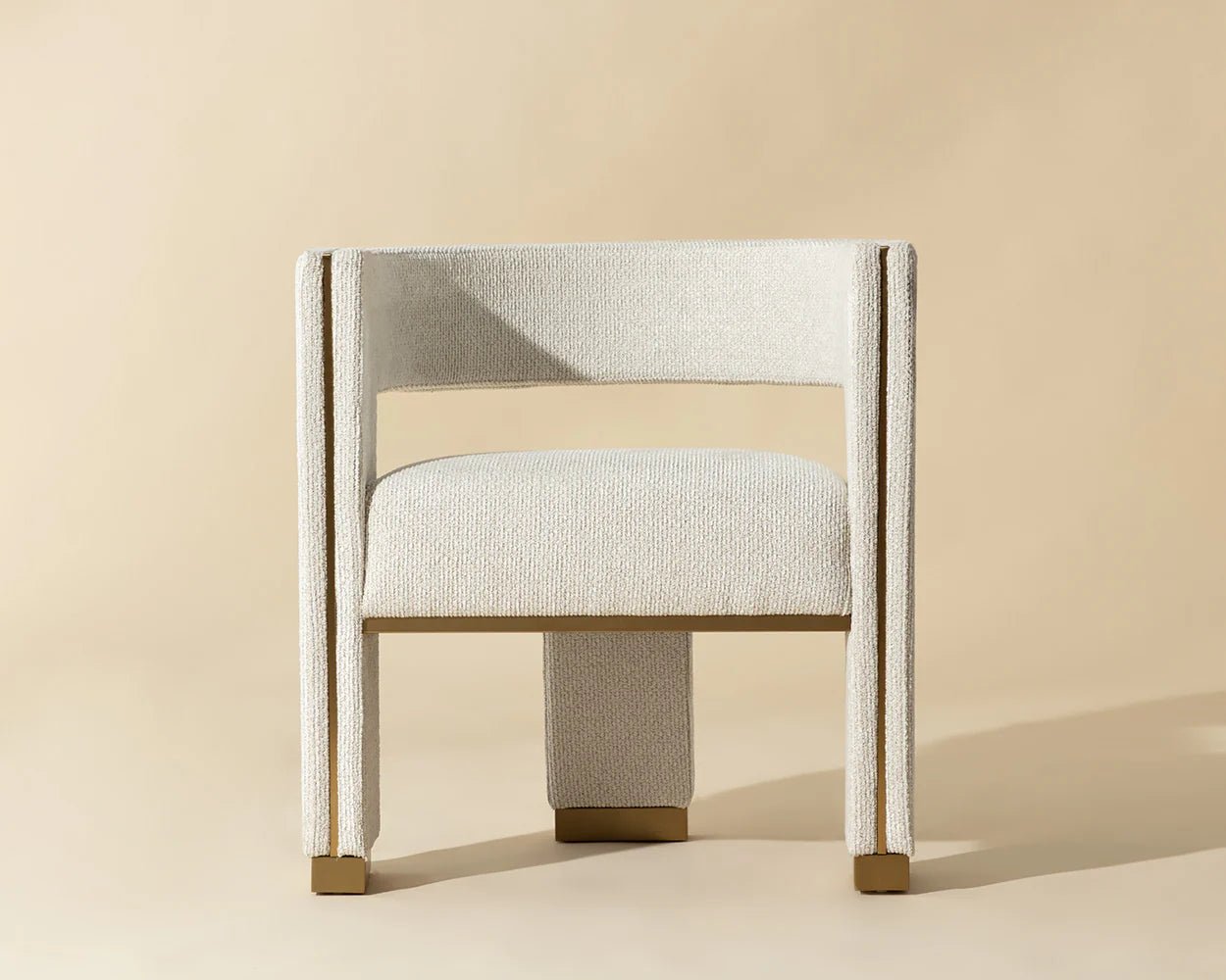 Adamina Dining Armchair - Rhea Light Barley - Central Designs