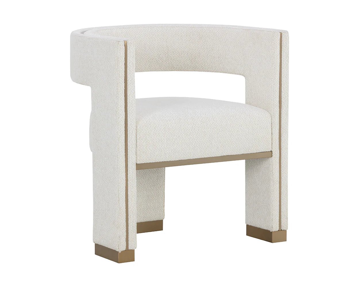 Adamina Dining Armchair - Rhea Light Barley - Central Designs