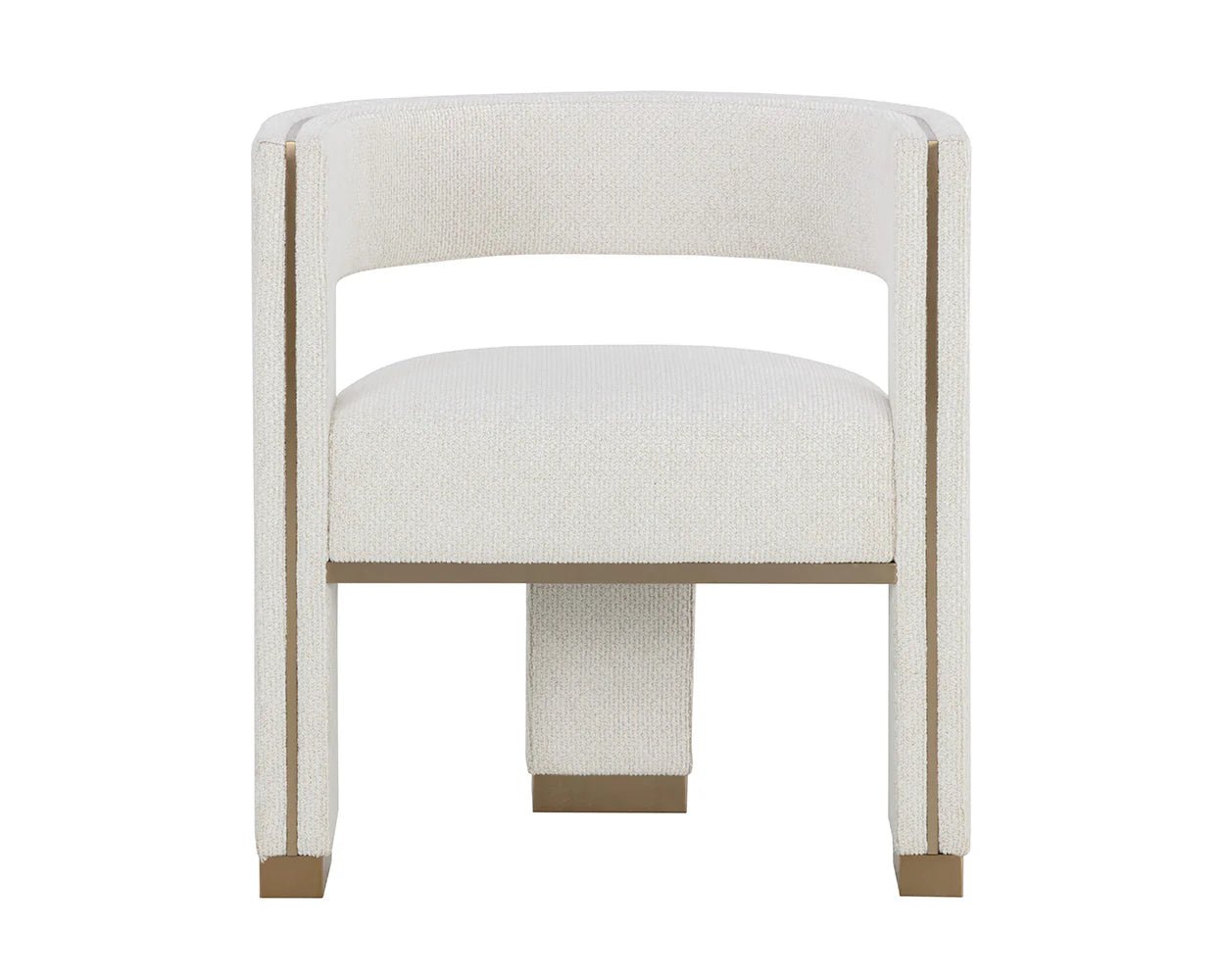 Adamina Dining Armchair - Rhea Light Barley - Central Designs