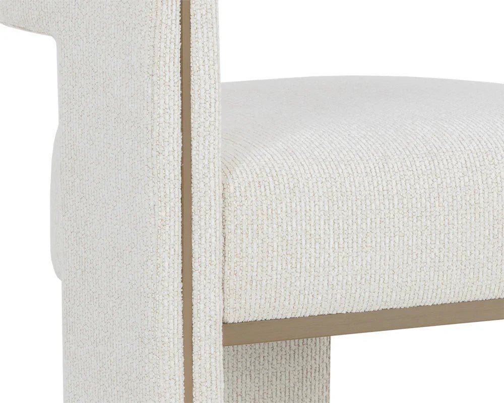 Adamina Dining Armchair - Rhea Light Barley - Central Designs