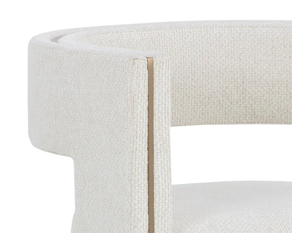 Adamina Dining Armchair - Rhea Light Barley - Central Designs