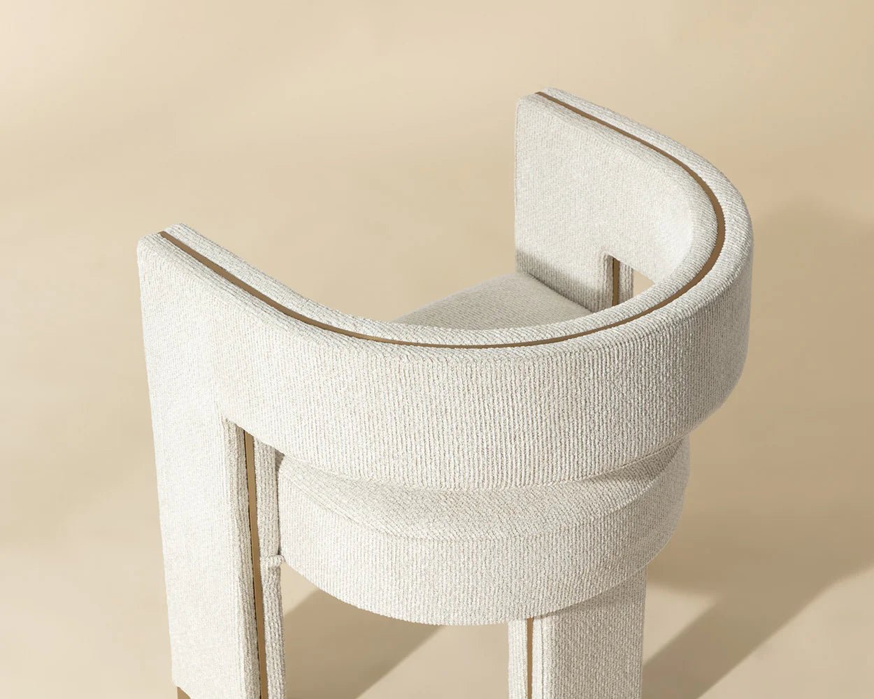 Adamina Dining Armchair - Rhea Light Barley - Central Designs