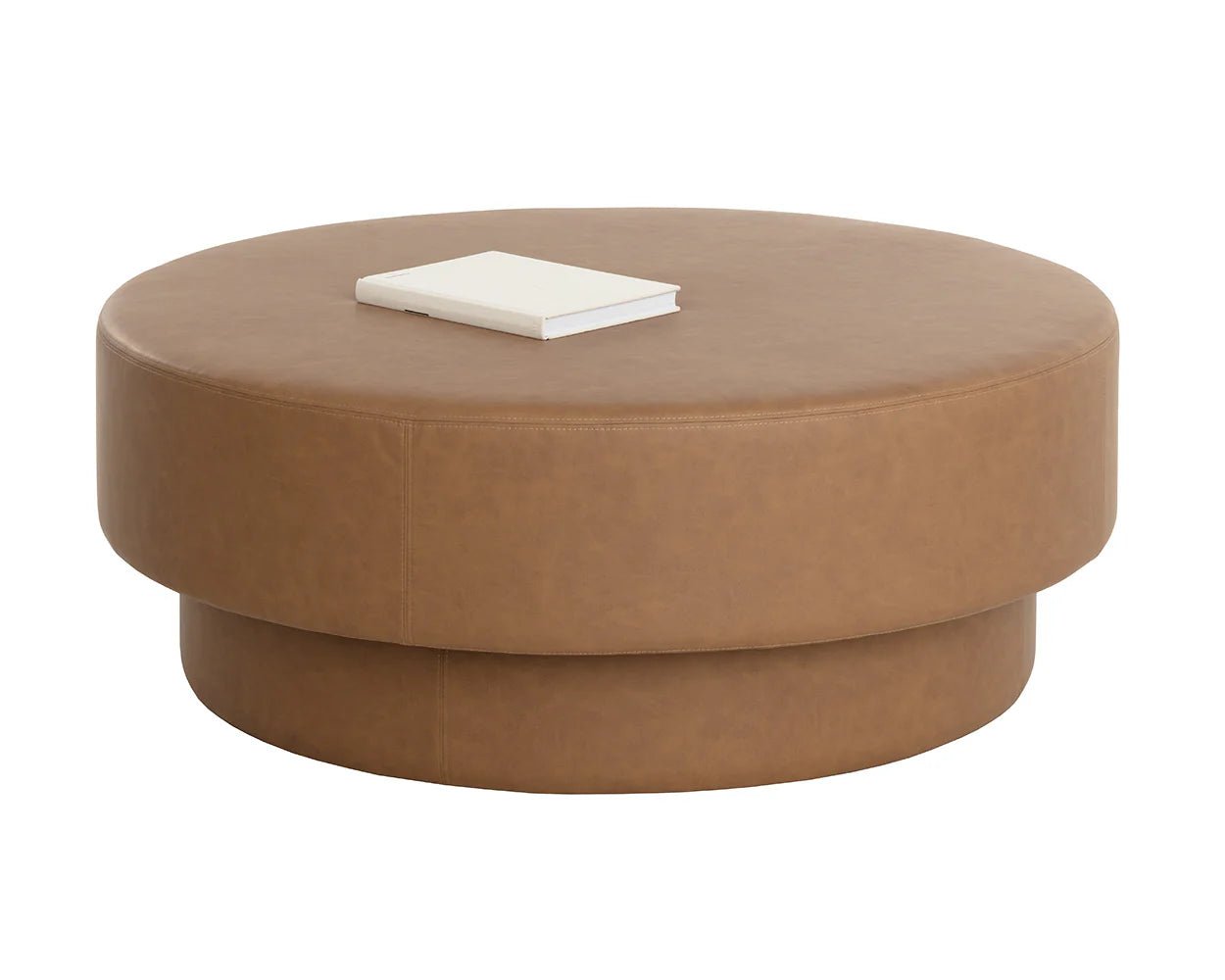 Arlo Ottoman - Milliken Cognac - Central Designs