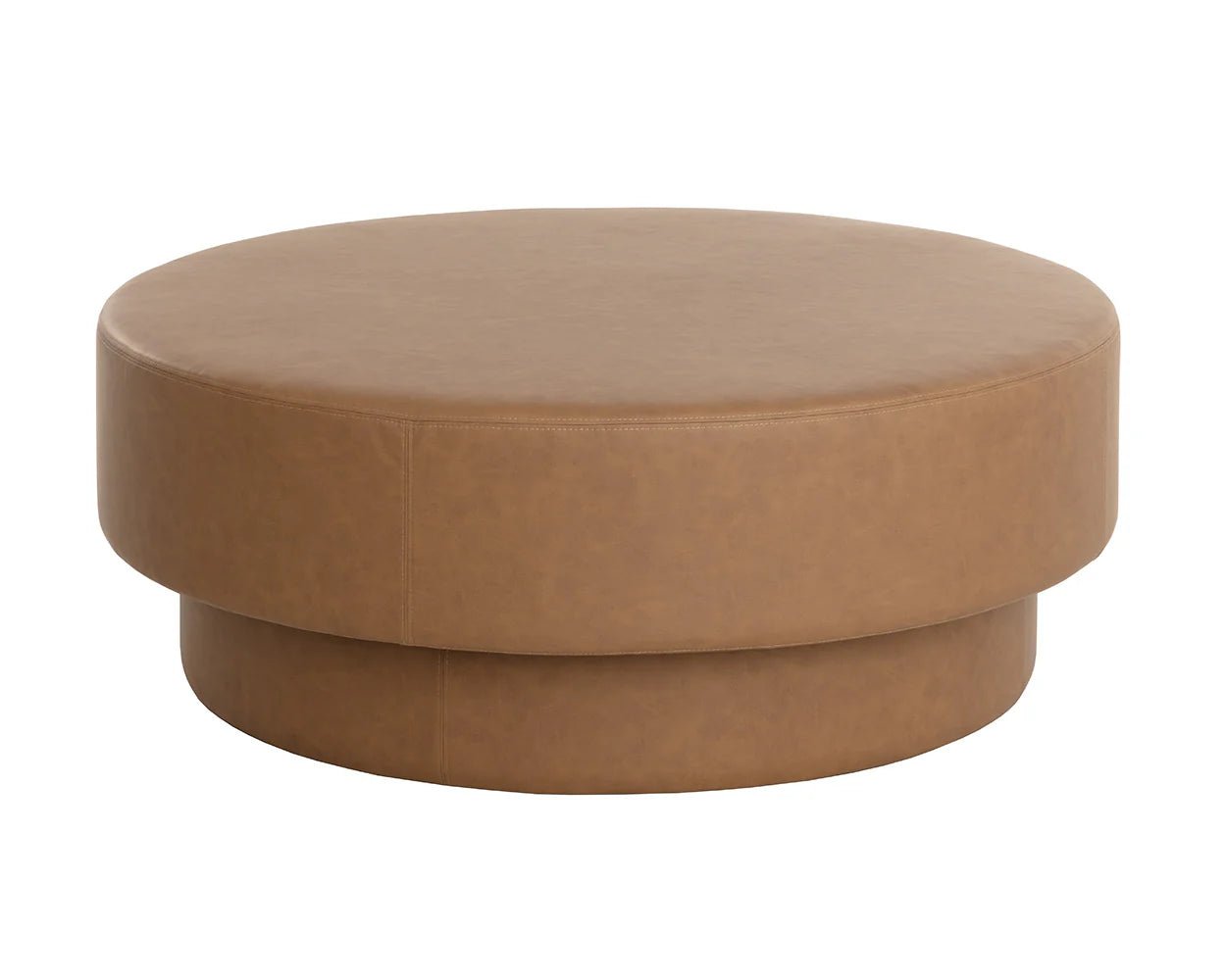 Arlo Ottoman - Milliken Cognac - Central Designs