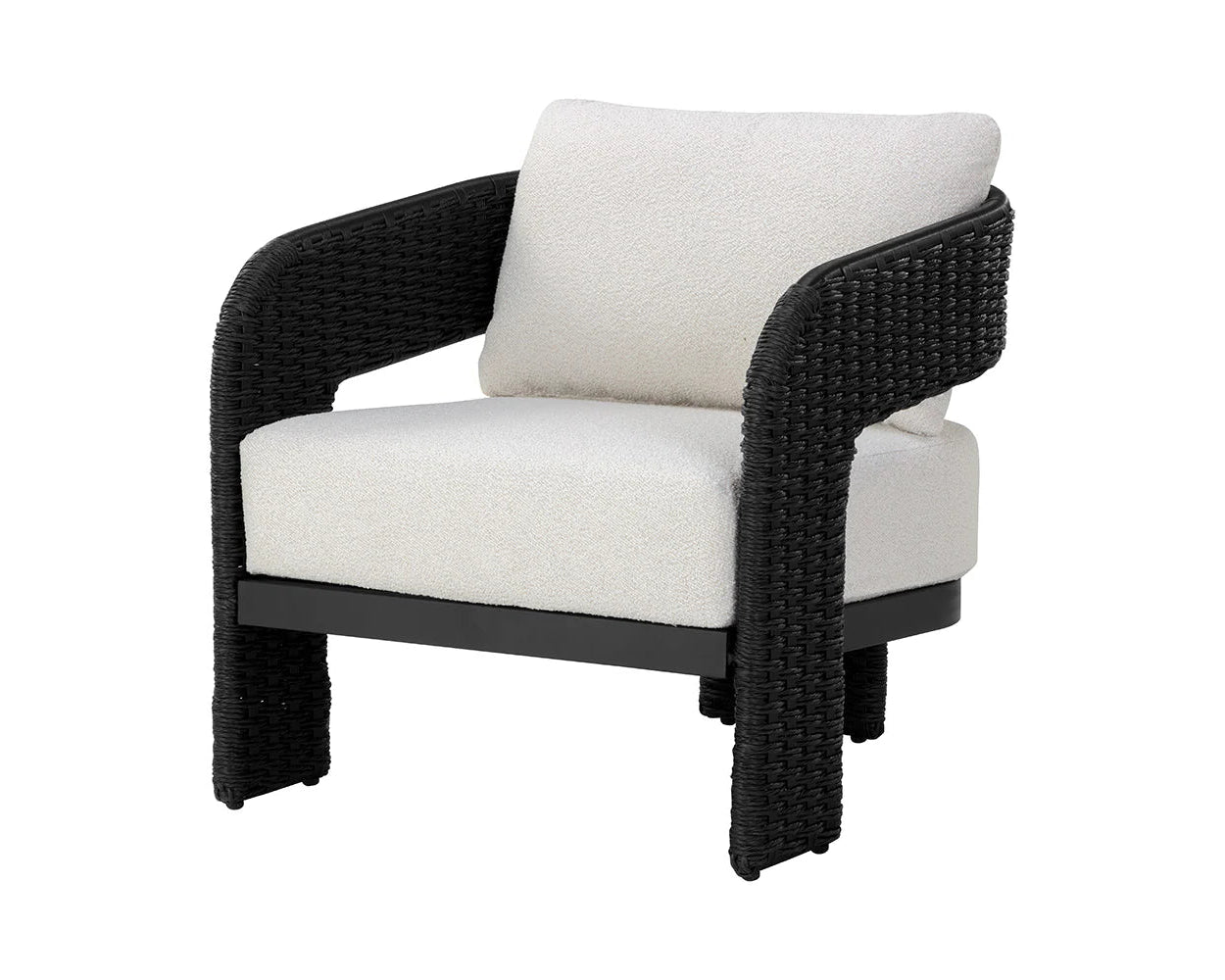 Pylos Lounge Chair - Black - Louis Cream - Central Designs