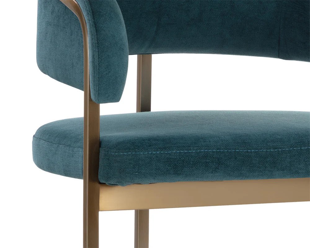 Marris Bar Stool - Gold - Danny Teal - Central Designs