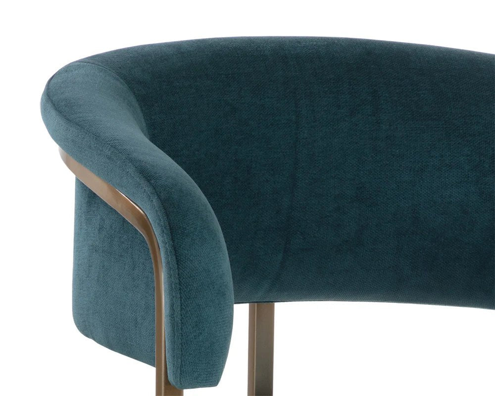 Marris Bar Stool - Gold - Danny Teal - Central Designs