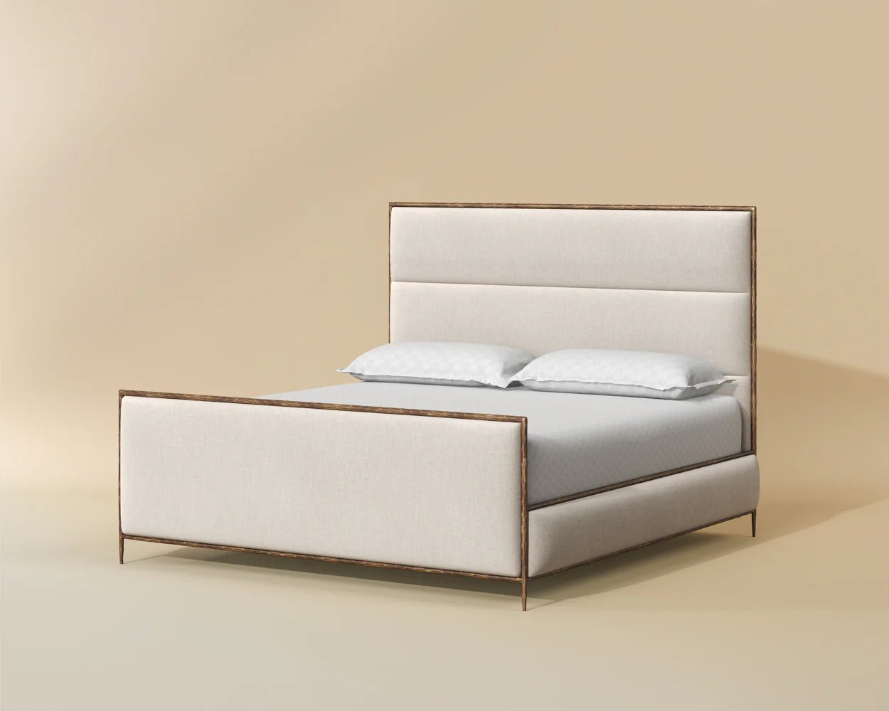Yasmine Bed - King - Zenith Alabaster - Central Designs