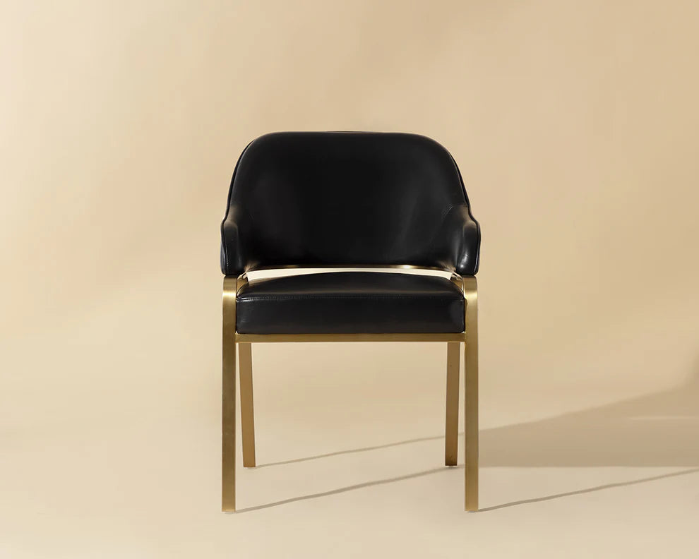 Malachi Dining Armchair - Cantina Black