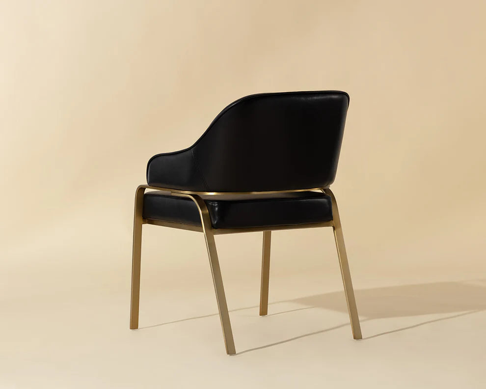 Malachi Dining Armchair - Cantina Black