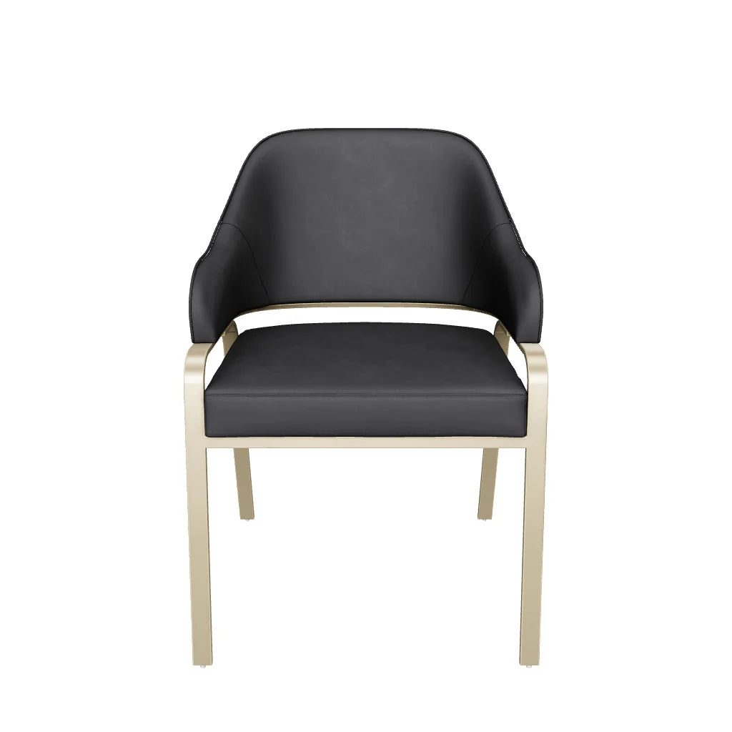 Malachi Dining Armchair - Cantina Black