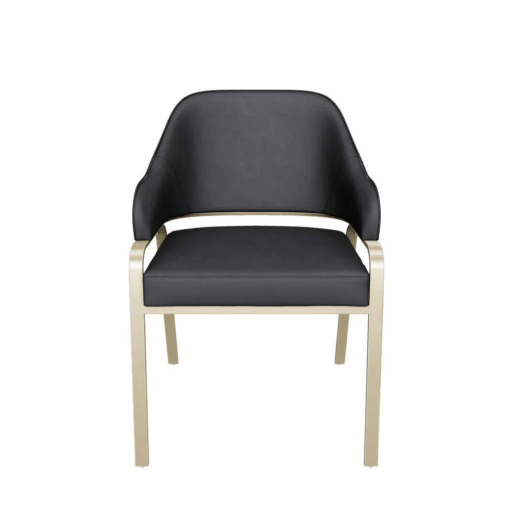 Malachi Dining Armchair - Cantina Black