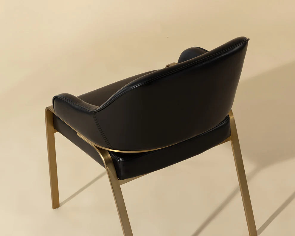 Malachi Dining Armchair - Cantina Black