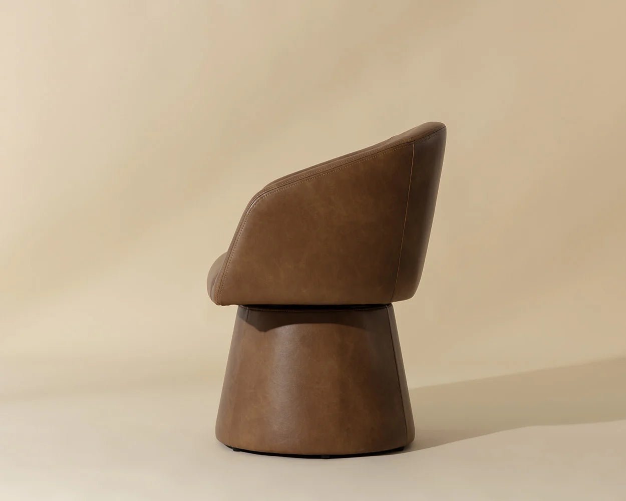 Etta Swivel Dining Armchair - Copley Cognac - Central Designs