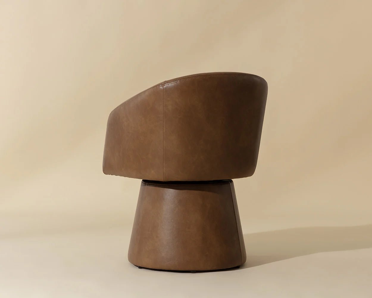 Etta Swivel Dining Armchair - Copley Cognac - Central Designs