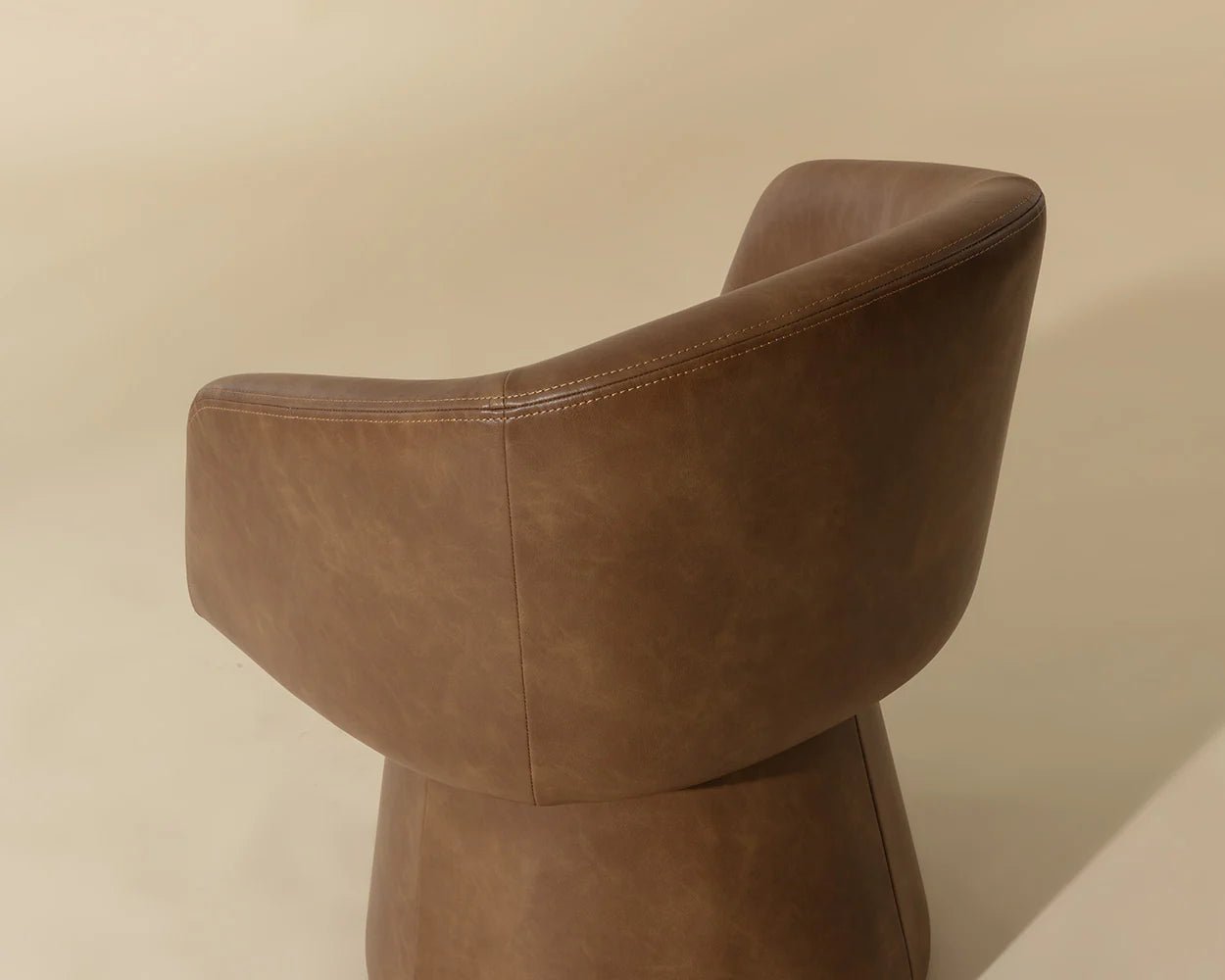 Etta Swivel Dining Armchair - Copley Cognac - Central Designs