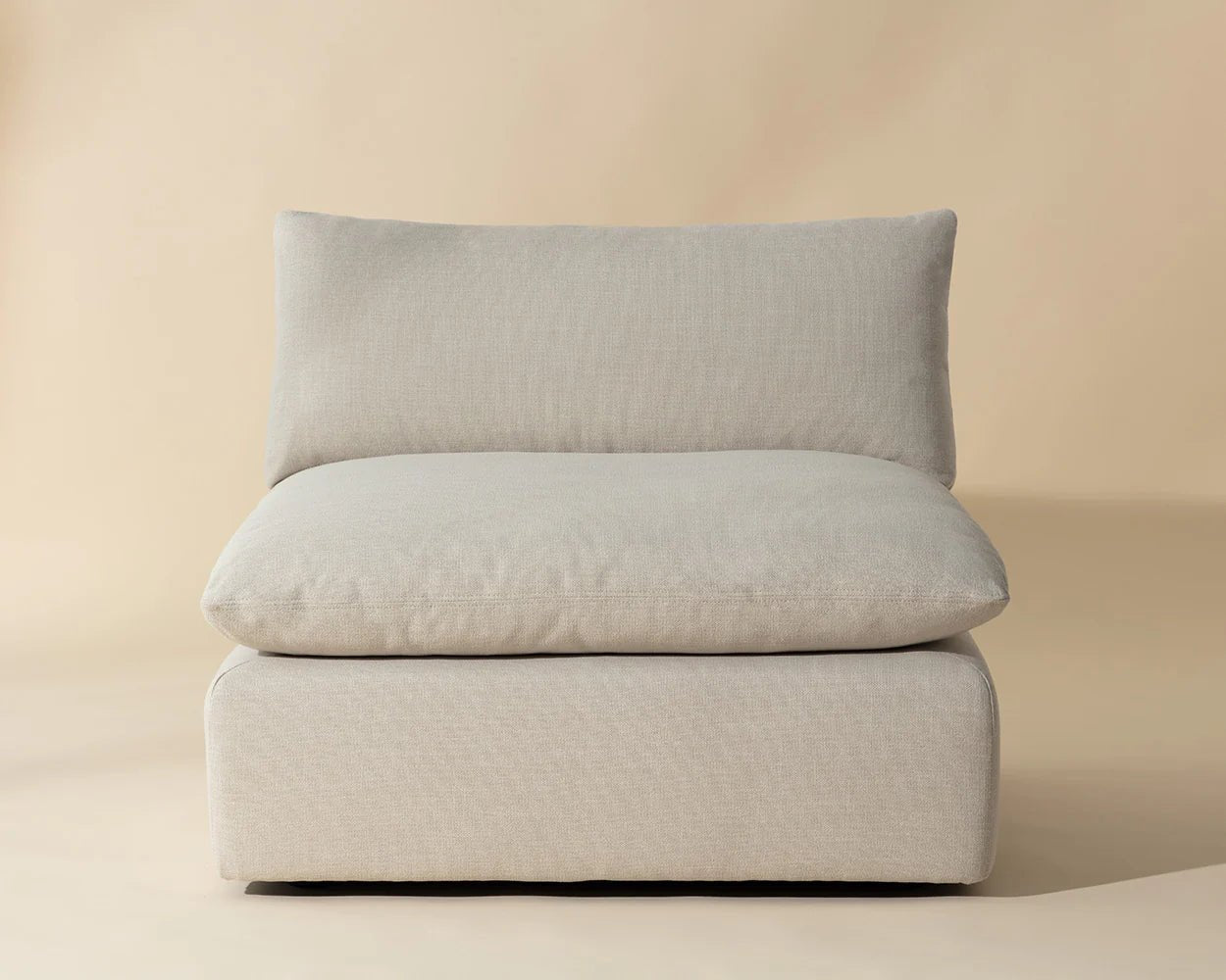 Reve Modular - Armless Chair - Effie Linen - Central Designs
