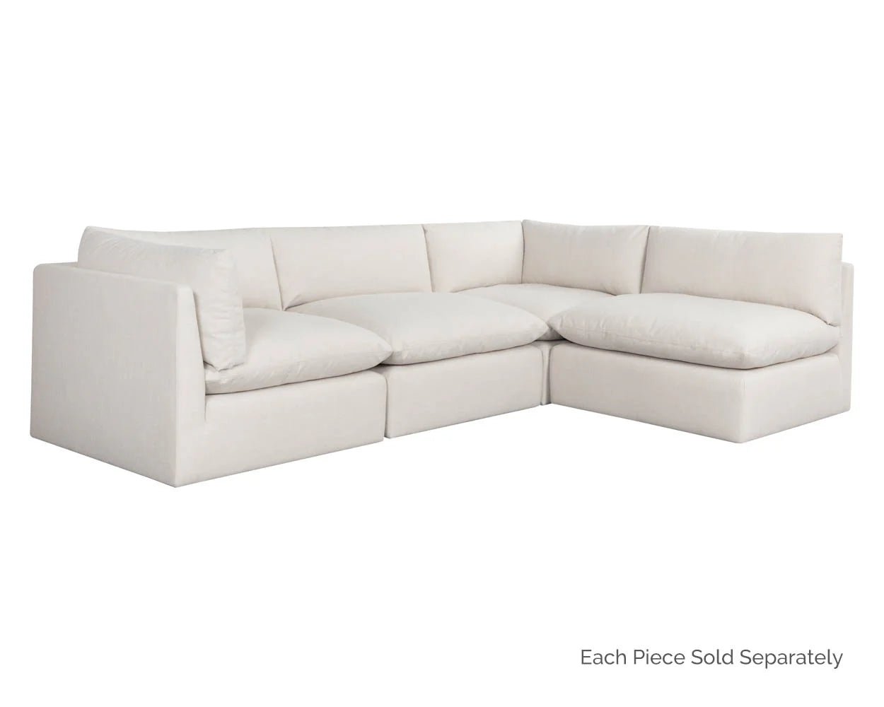 Reve Modular - Armless Chair - Effie Linen - Central Designs
