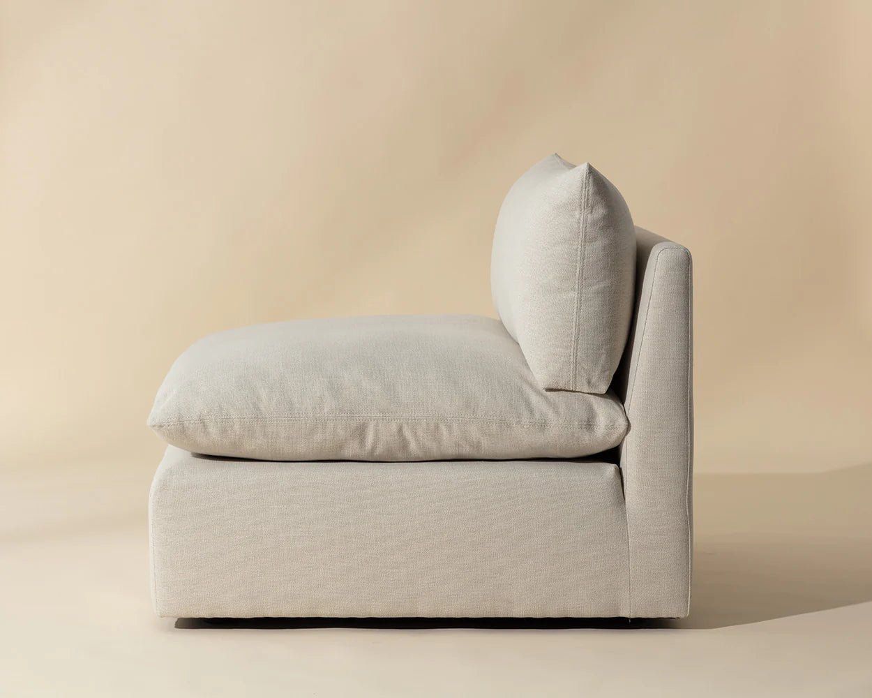 Reve Modular - Armless Chair - Effie Linen - Central Designs
