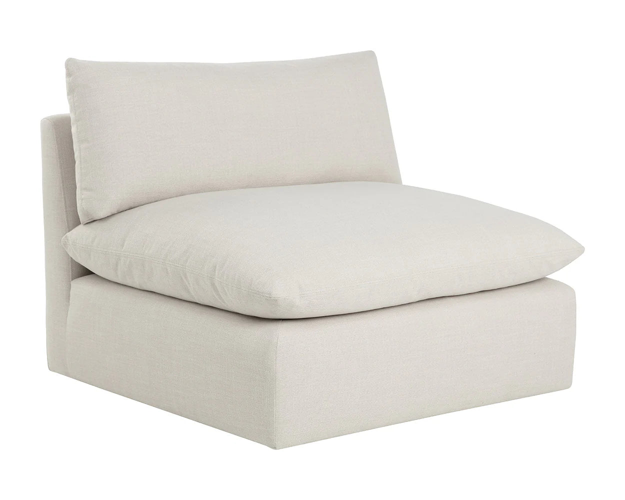 Reve Modular - Armless Chair - Effie Linen - Central Designs
