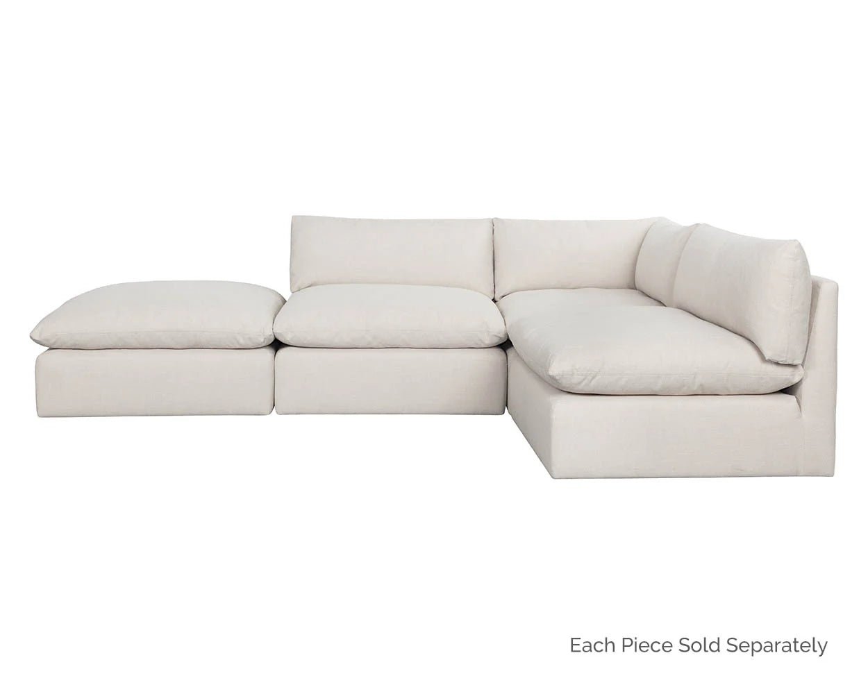 Reve Modular - Ottoman - Effie Linen - Central Designs