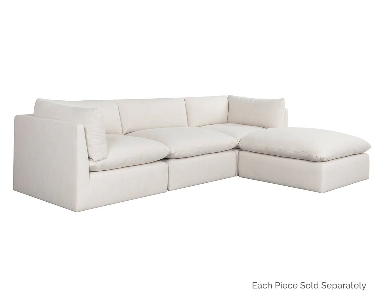 Reve Modular - Ottoman - Effie Linen - Central Designs