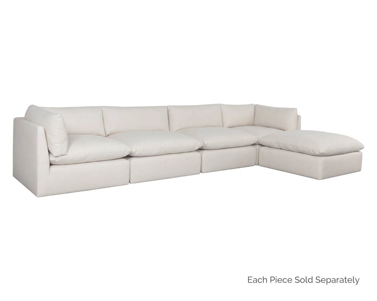 Reve Modular - Ottoman - Effie Linen - Central Designs
