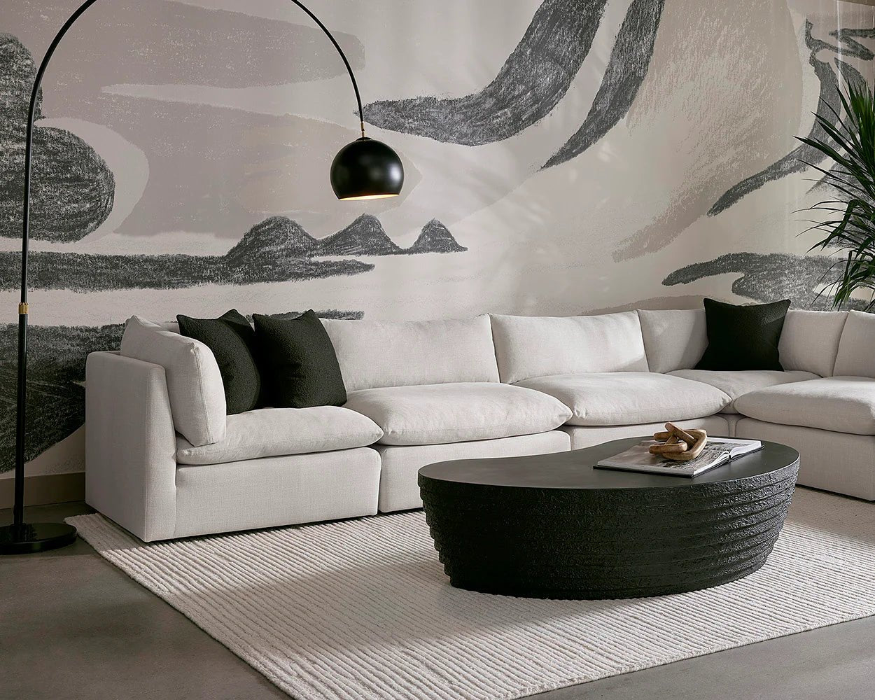 Reve Modular - Ottoman - Effie Linen - Central Designs