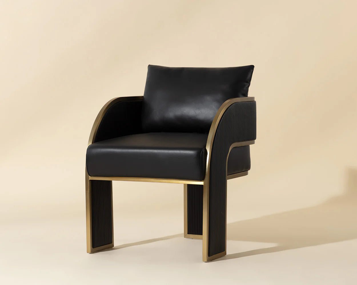 Baz Dining Armchair - Napa Black - Central Designs
