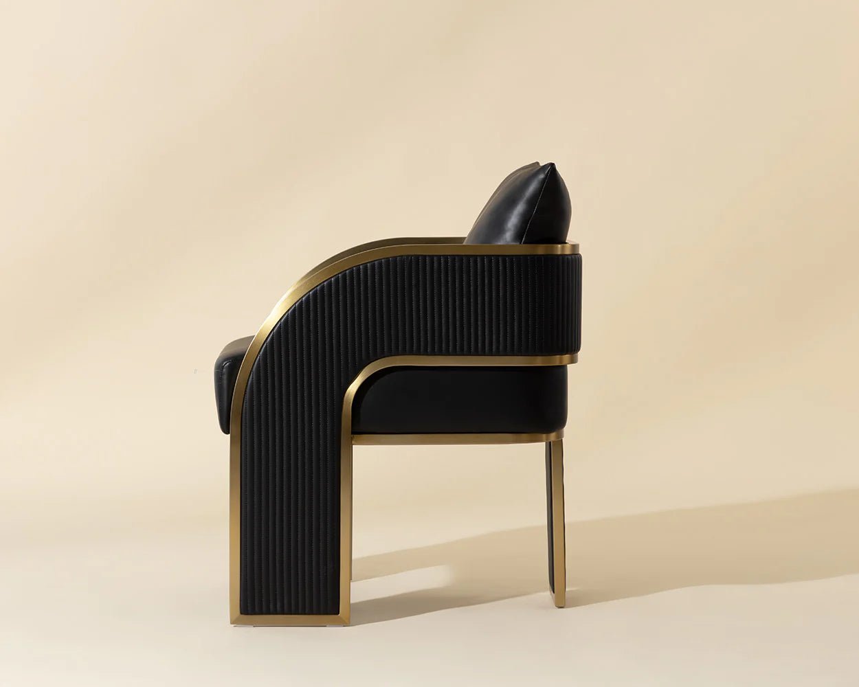 Baz Dining Armchair - Napa Black - Central Designs