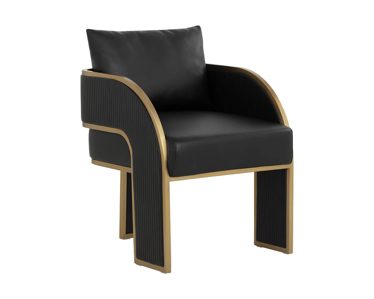 Baz Dining Armchair - Napa Black - Central Designs