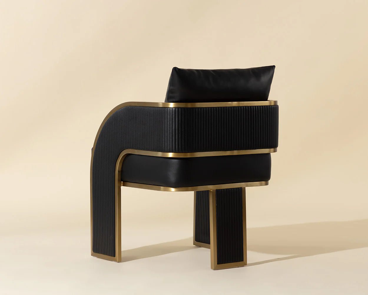 Baz Dining Armchair - Napa Black - Central Designs
